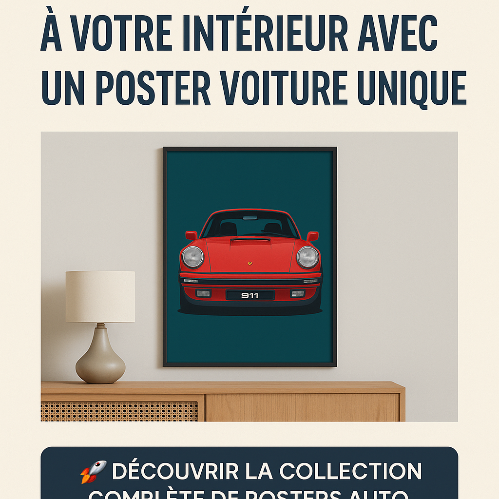 Donnez du caractère à votre intérieur avec un poster voiture unique