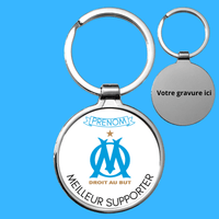 Porte-clé personnalisé pour supporter de foot - Ploy-Art -gravure&sublimation-