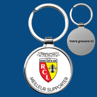 Porte-clé personnalisé pour supporter de foot - Ploy-Art -gravure&sublimation-