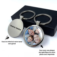 Porte cle personnalise photo – Acier avec impression sur aluminium
