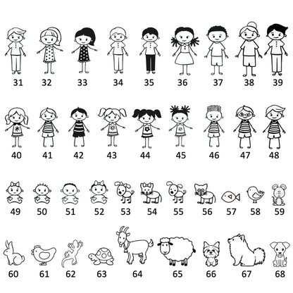 porte clé famille