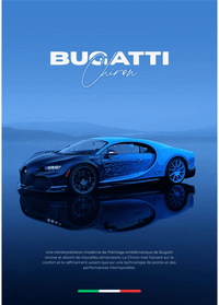 Photo Bugatti Chiron – Décoration Murale en Aluminium