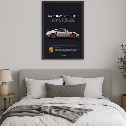 Porsche dans une chambre