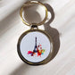 Porte-clé Paris - - Ploy-Art -gravure&sublimation-