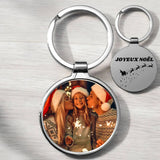 Porte-clés personnalisé photo et gravure rond - Ploy-Art -gravure&sublimation-