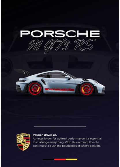 affiche porsche 911 GT3 RS