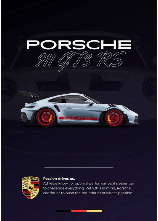 affiche porsche 911 GT3 RS