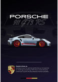 Une affiche voiture de sport haut de gamme sur plaque aluminium - Ploy - art