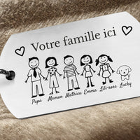 porte clé famille personnalisé
