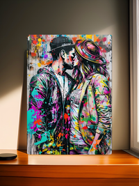 plaque décorative couple